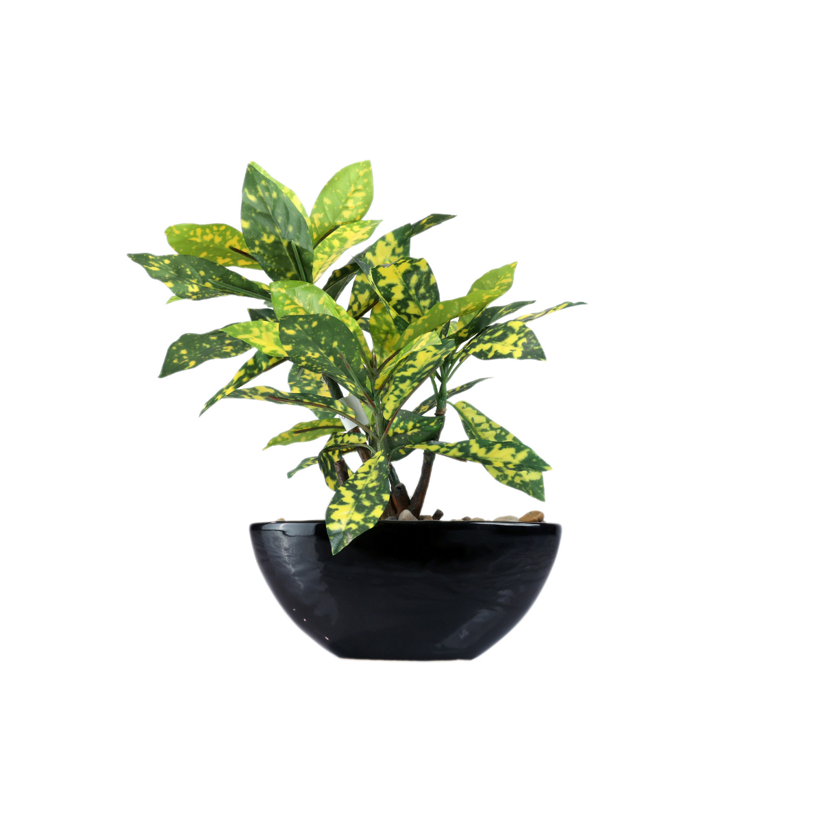 Faux Ceramic Pot with Plant