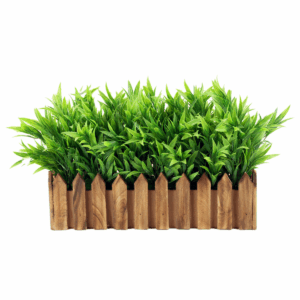 Botanica Wooden Fence Pot with Plant