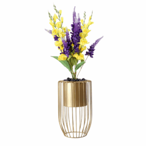 Stellara Plant in Metal Pot with Stand