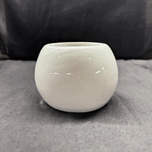 White Ball Ceramic Pot