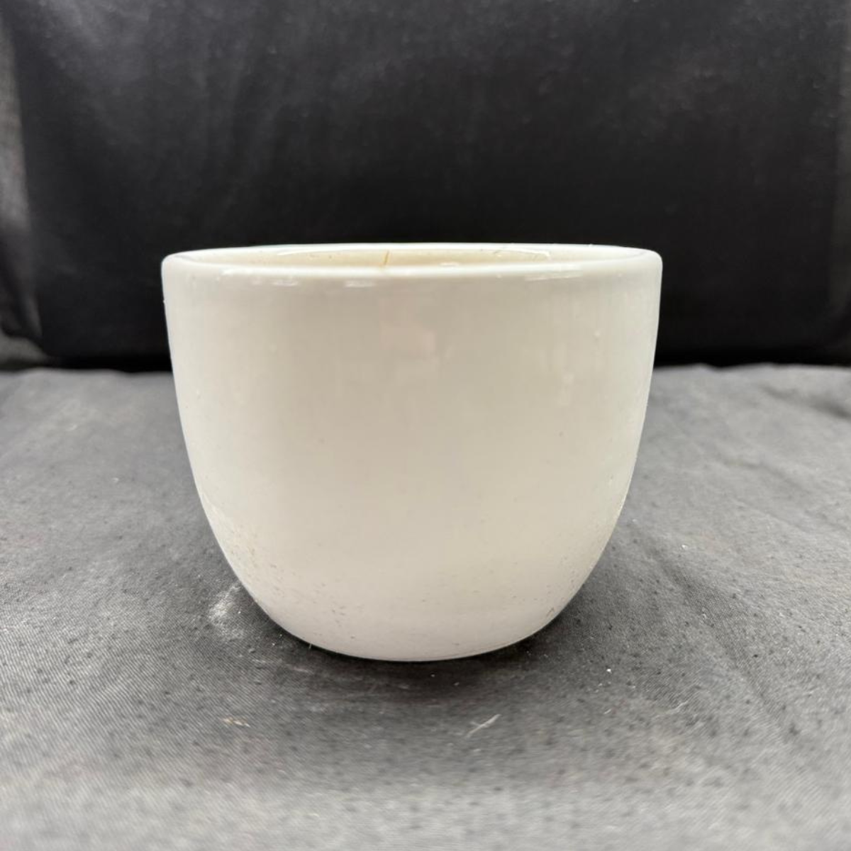 White Mini Egg Ceramic Pot